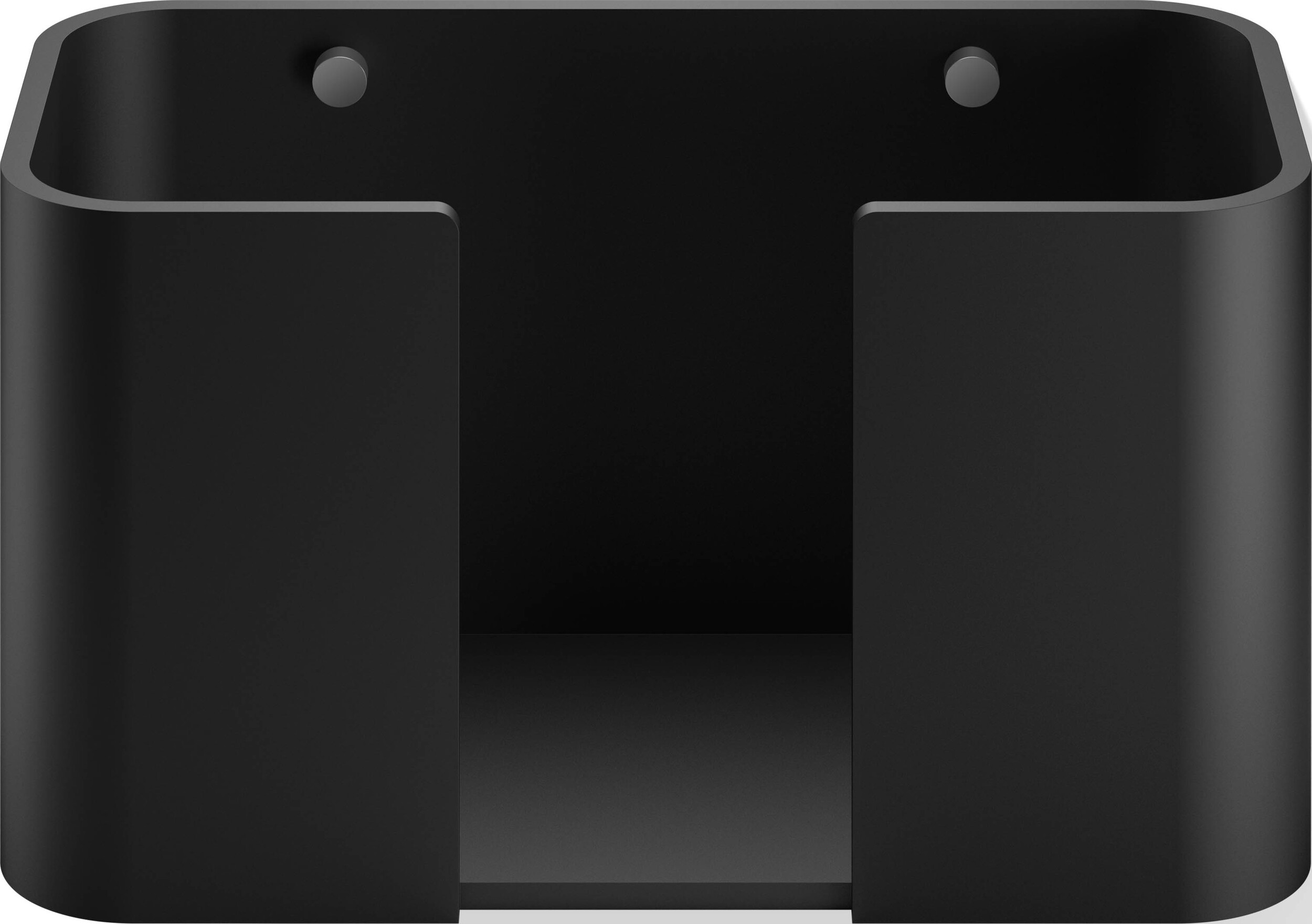 Pojemnik na chusteczki Stone chrom-czarny ścienny