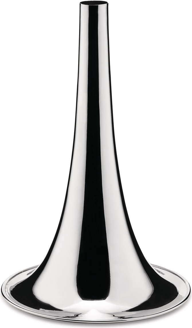 Wazon Il Tornitore Matto Trumpet wąski mosiądz posrebrzany