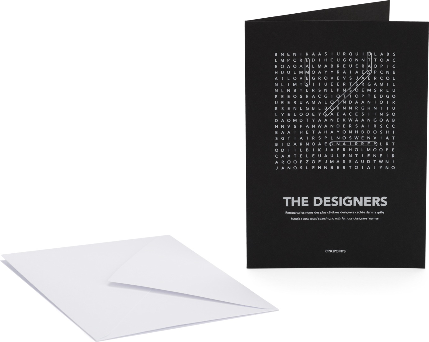 Kartka z kopertą Find Me Designers