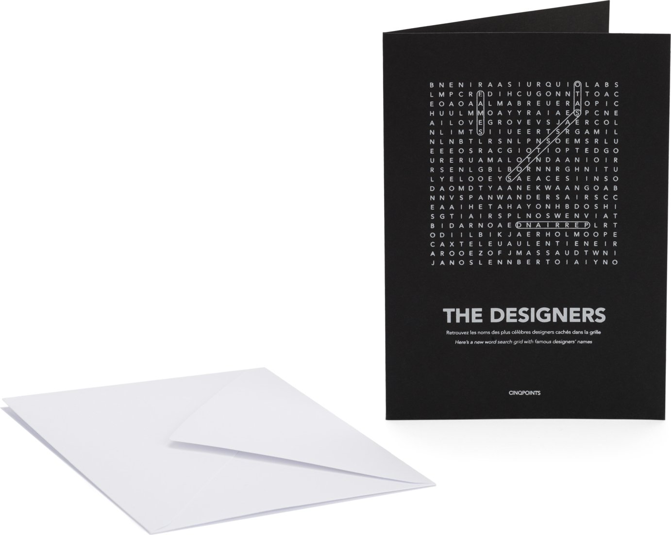 Kartka z kopertą Find Me Designers