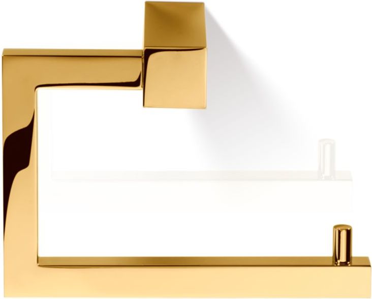 Wieszak na papier toaletowy Corner złoty