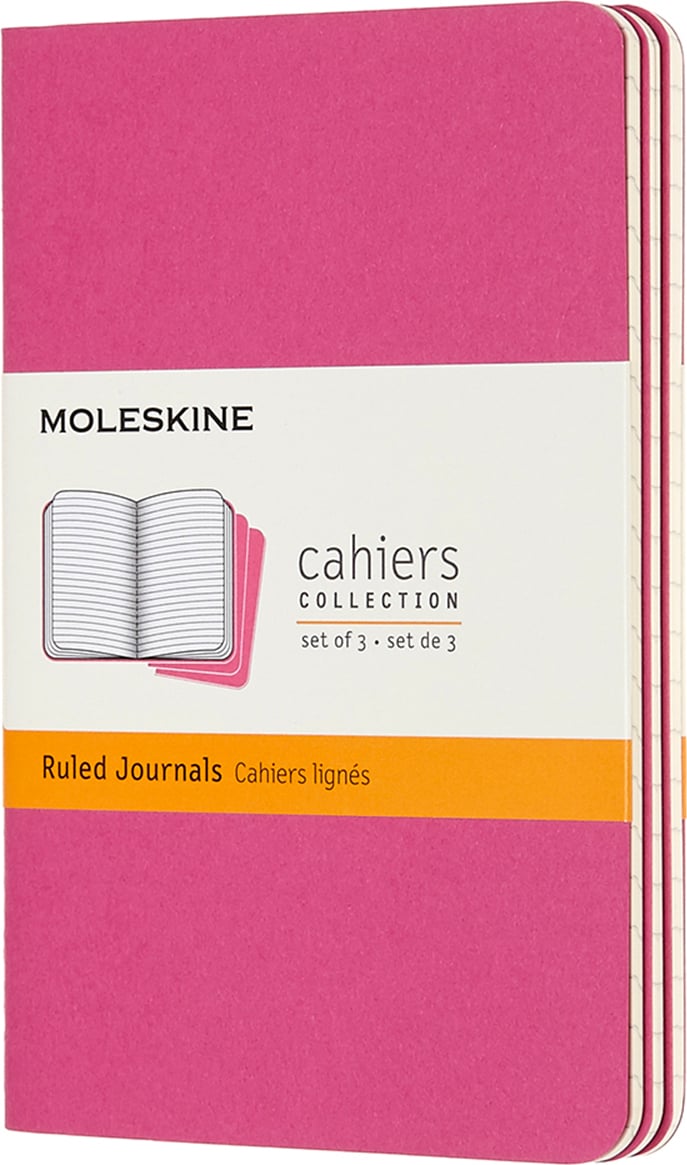 Zeszyty w linię Moleskine Cahier Journals P różowe 3 szt.