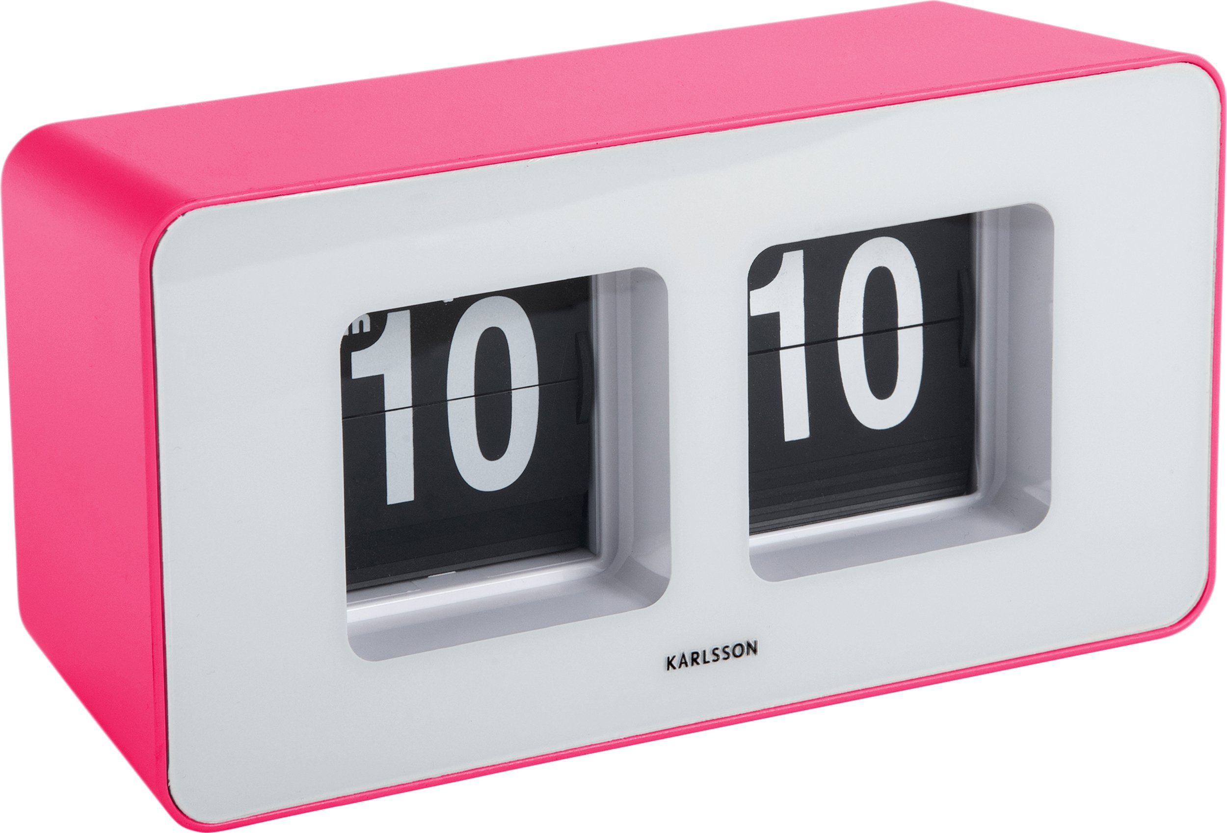 Zegar ścienny lub stołowy Funky Flip różowy