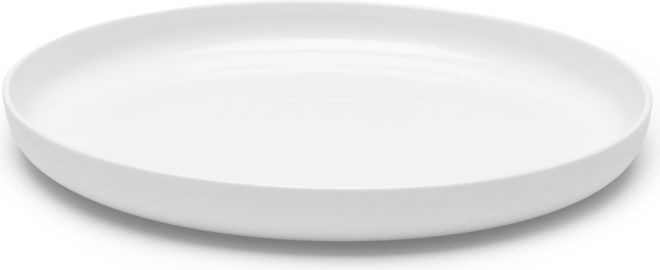 Talerz obiadowy Base wysoki 28 cm biały