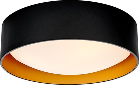 Plafon Vero L czerń i złoto