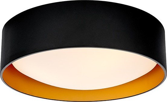 Plafon Vero L czerń i złoto