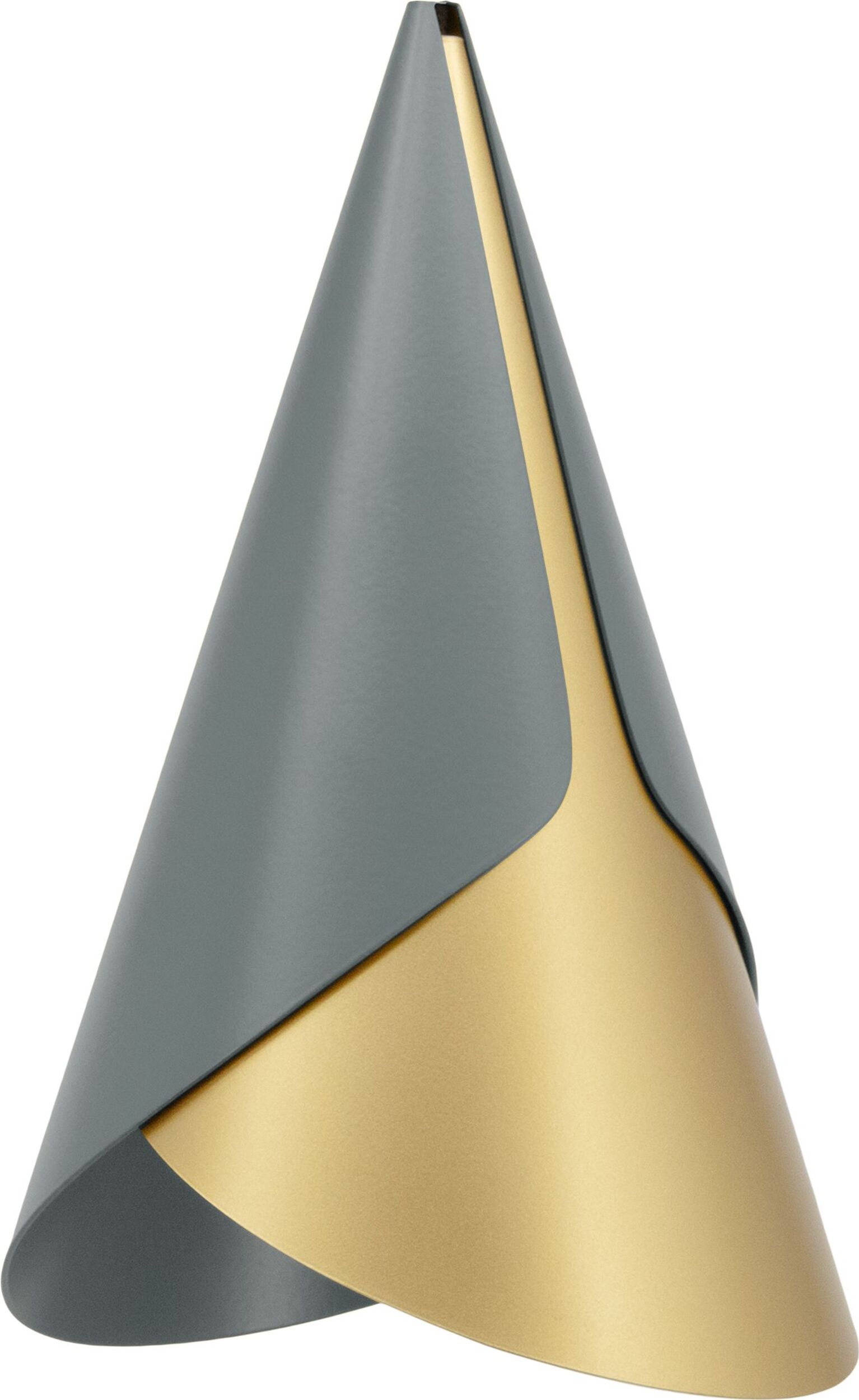 Lampa wisząca Cornet ciemnoszaro-złota