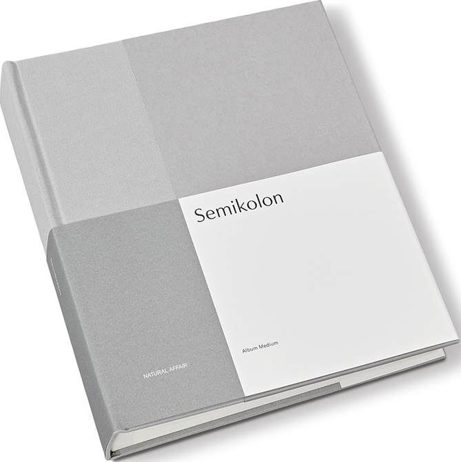 Album na zdjęcia Natural Affair średni szary