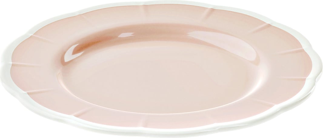 Talerzyk deserowy Flora 21 cm różowy