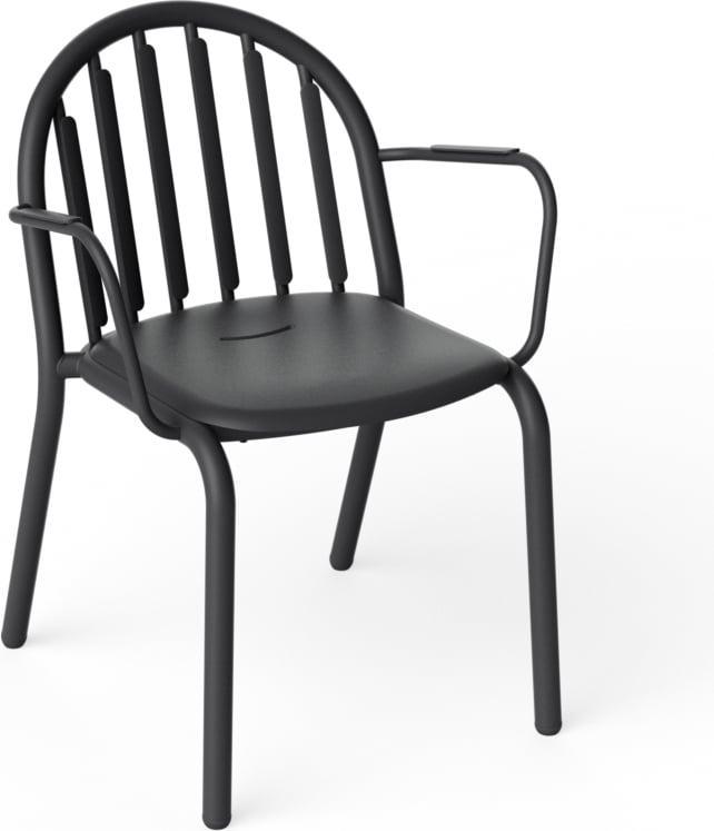 Krzesła ogrodowe Fred's antracytowe z podłokietnikami 4 szt.