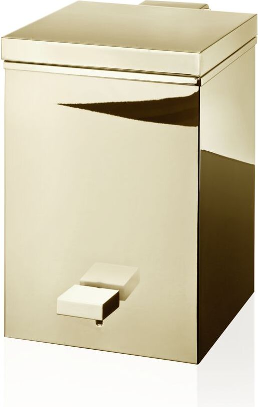 Kosz łazienkowy na śmieci Corner Soft Close kwadratowy 26,5 cm złoty