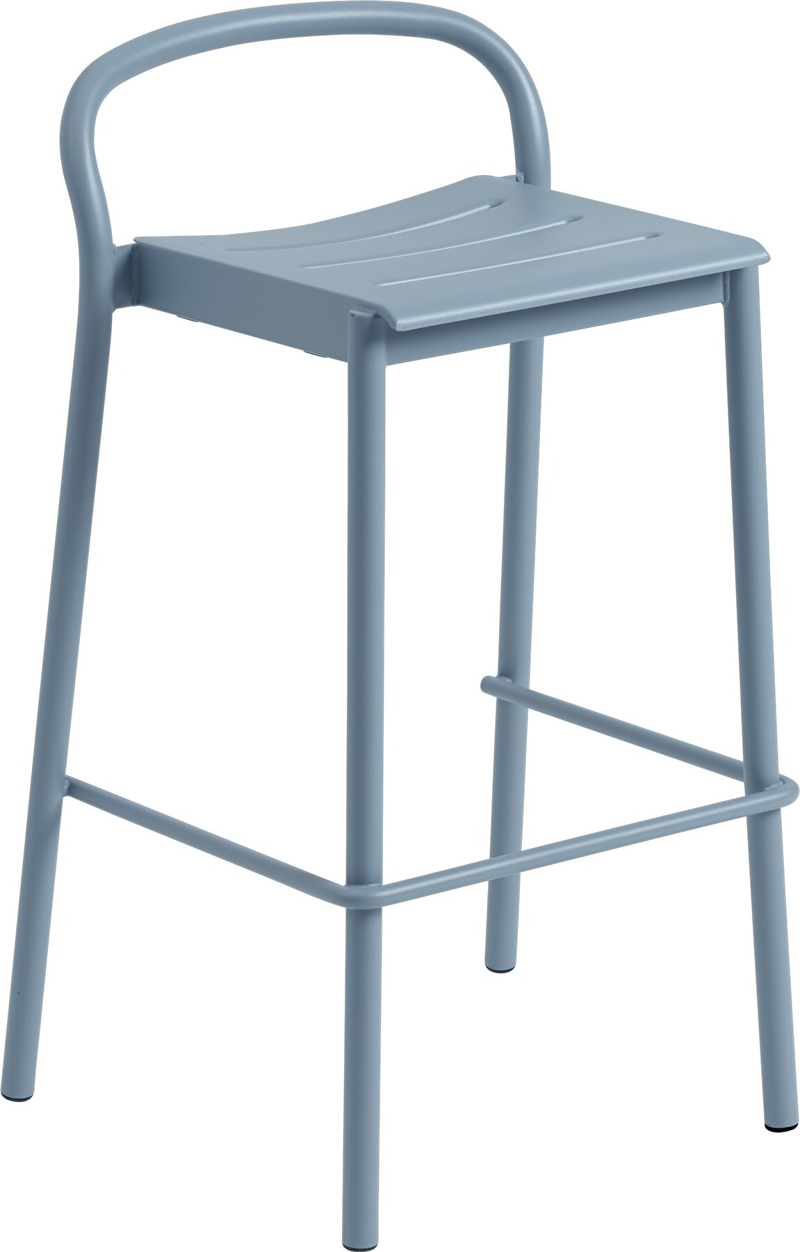 Stołek barowy Linear 75 cm zgaszony błękit