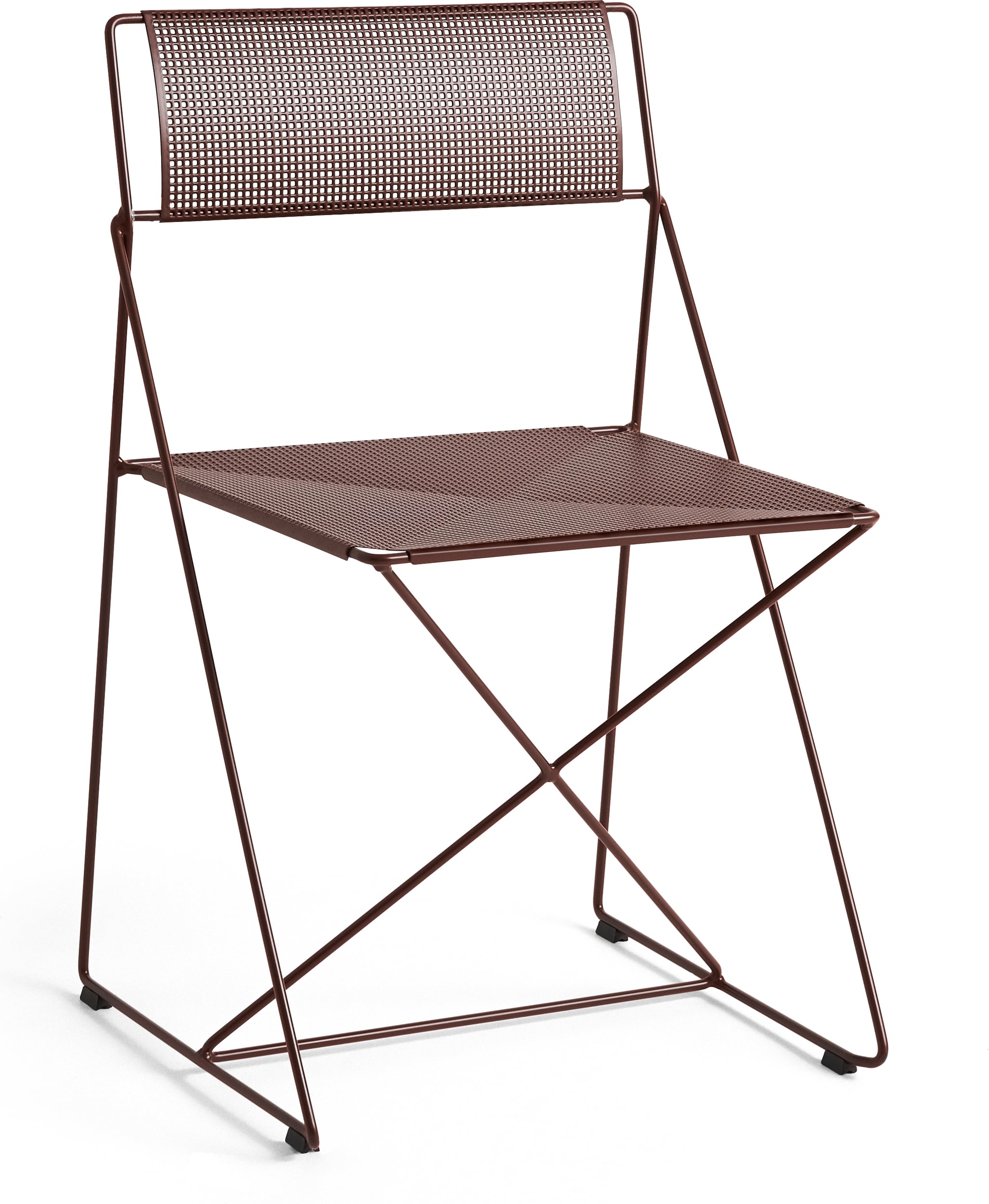 Krzesło ogrodowe X-Line bordowe