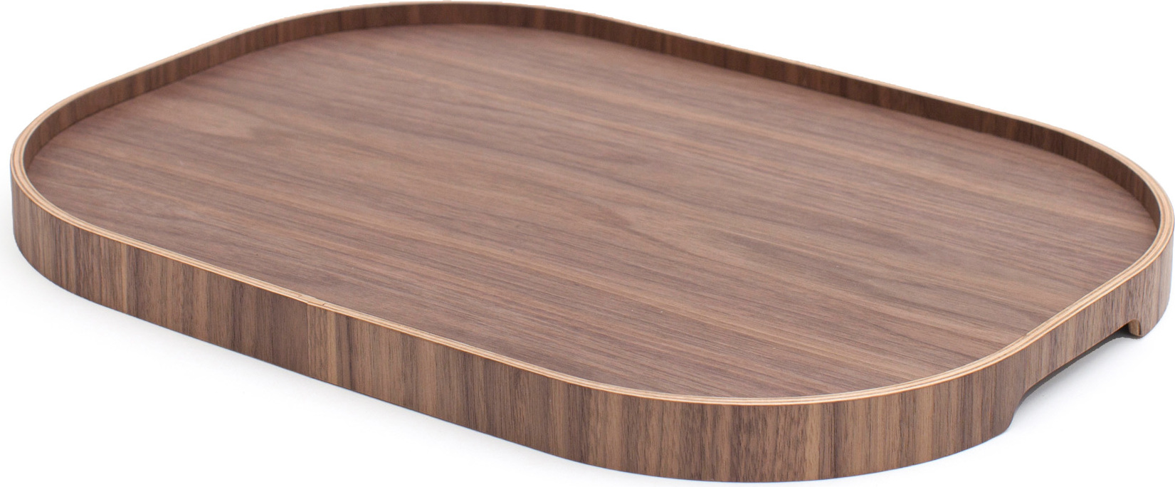 Taca Bosign owalna L drewno orzechowe z antypoślizgową powłoką