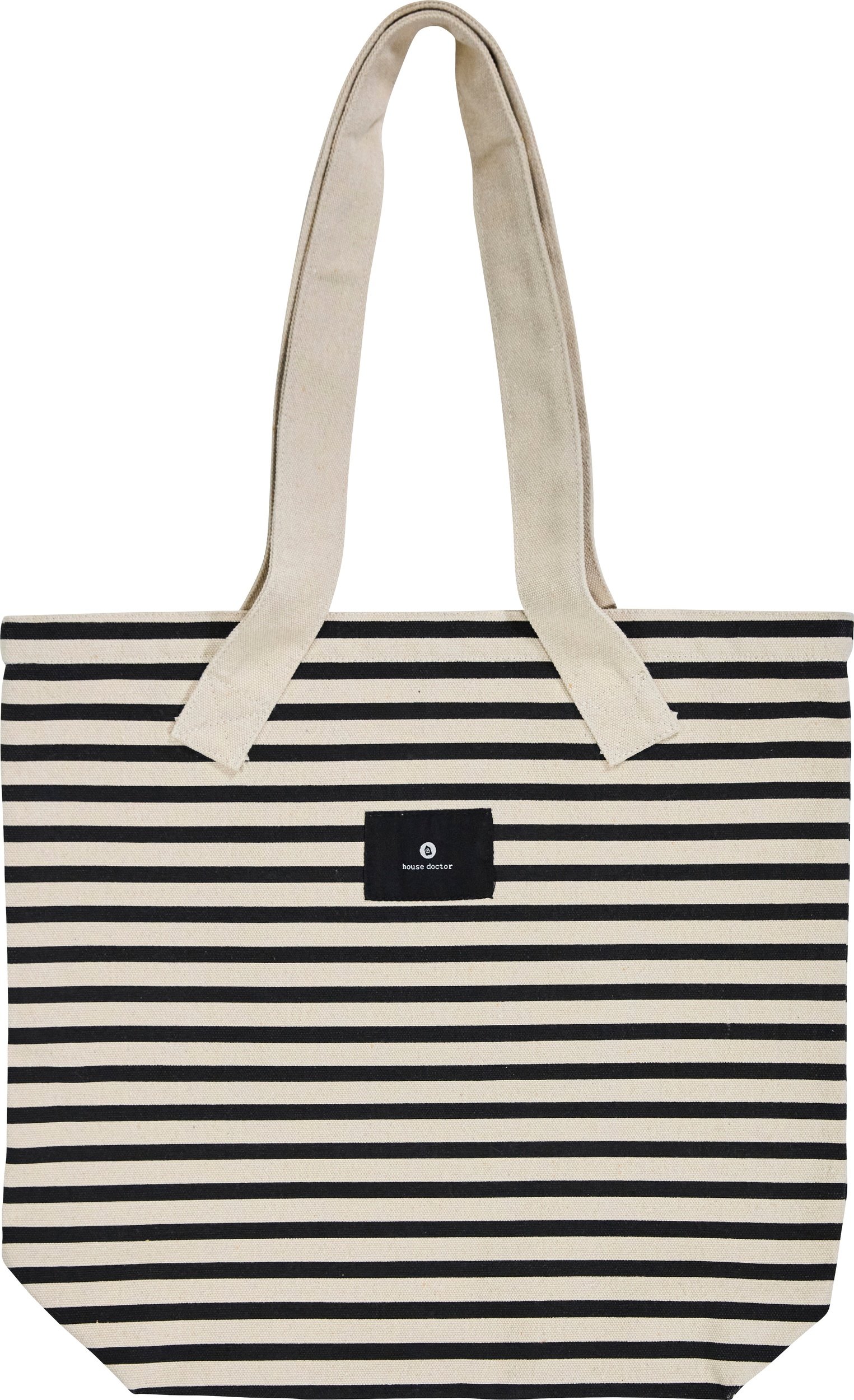 Torba na zakupy Canva biało-czarna