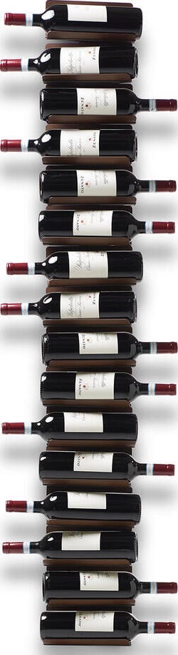 Stojak na wino ścienny Ptolomeo 150 cm brązowy