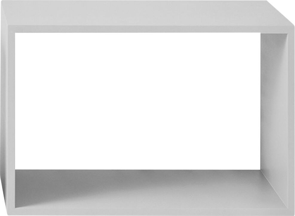 Półka modułowa Stacked otwarta L szara