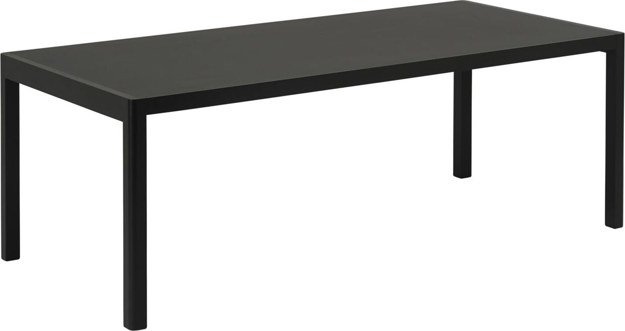 Stół Workshop 200 x 92 cm czarny linoleum
