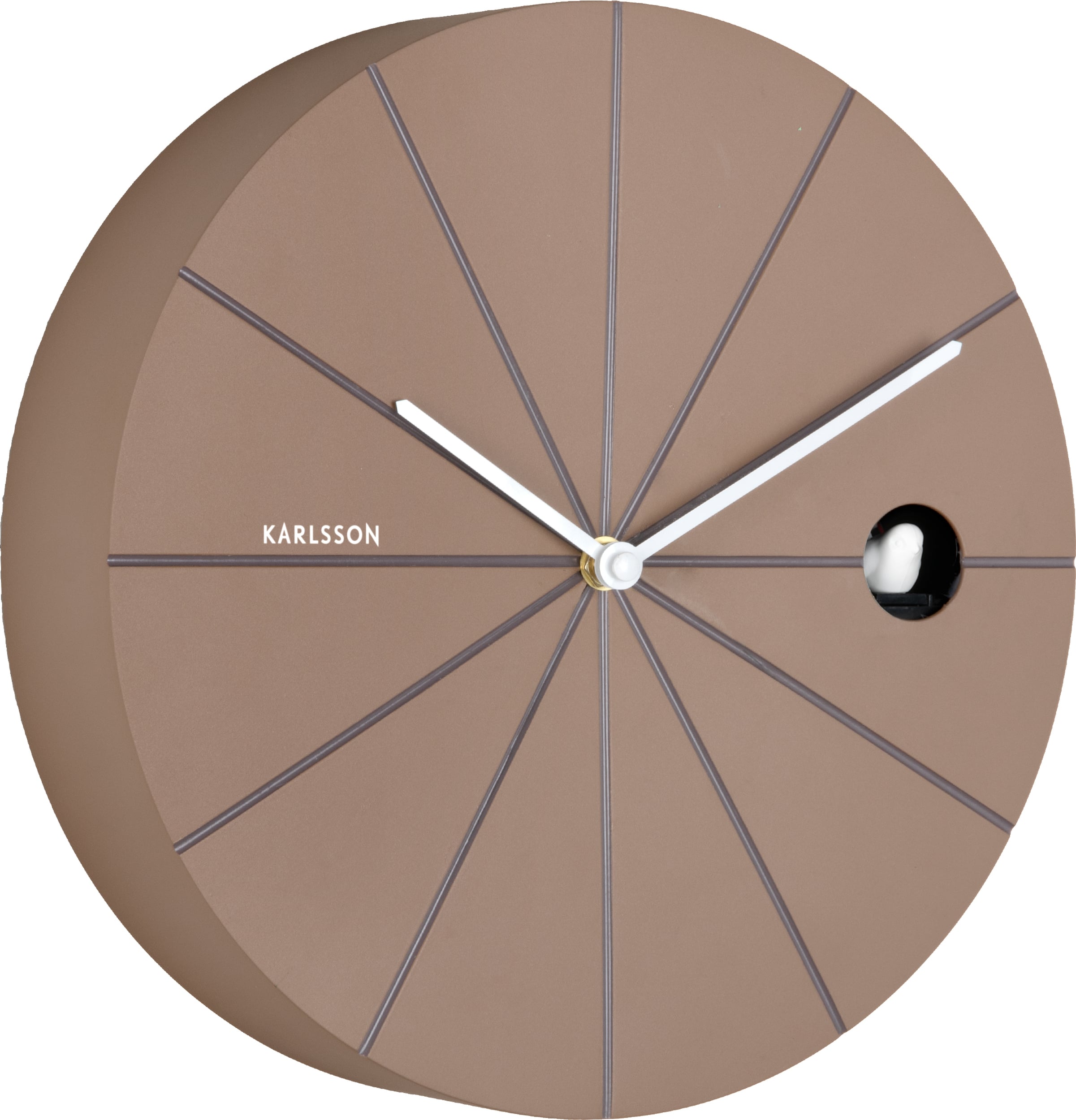 Zegar ścienny z kukułką Destacado brązowy