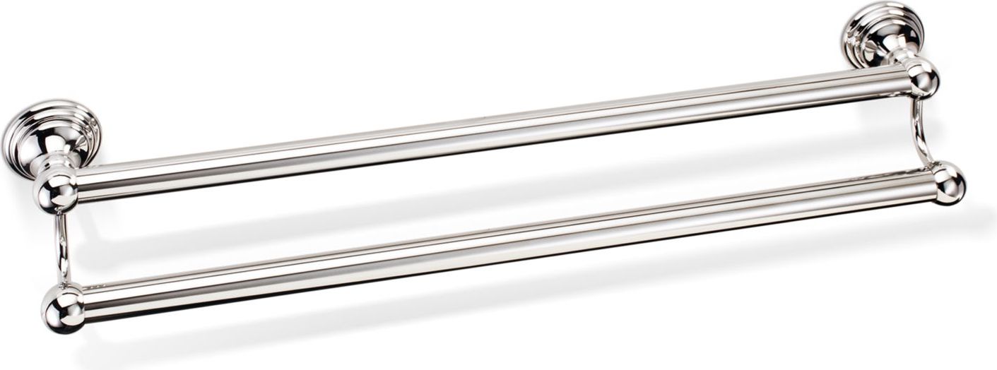 Wieszak reling na ręczniki Decor Walther Classic 60 cm nikiel podwójny