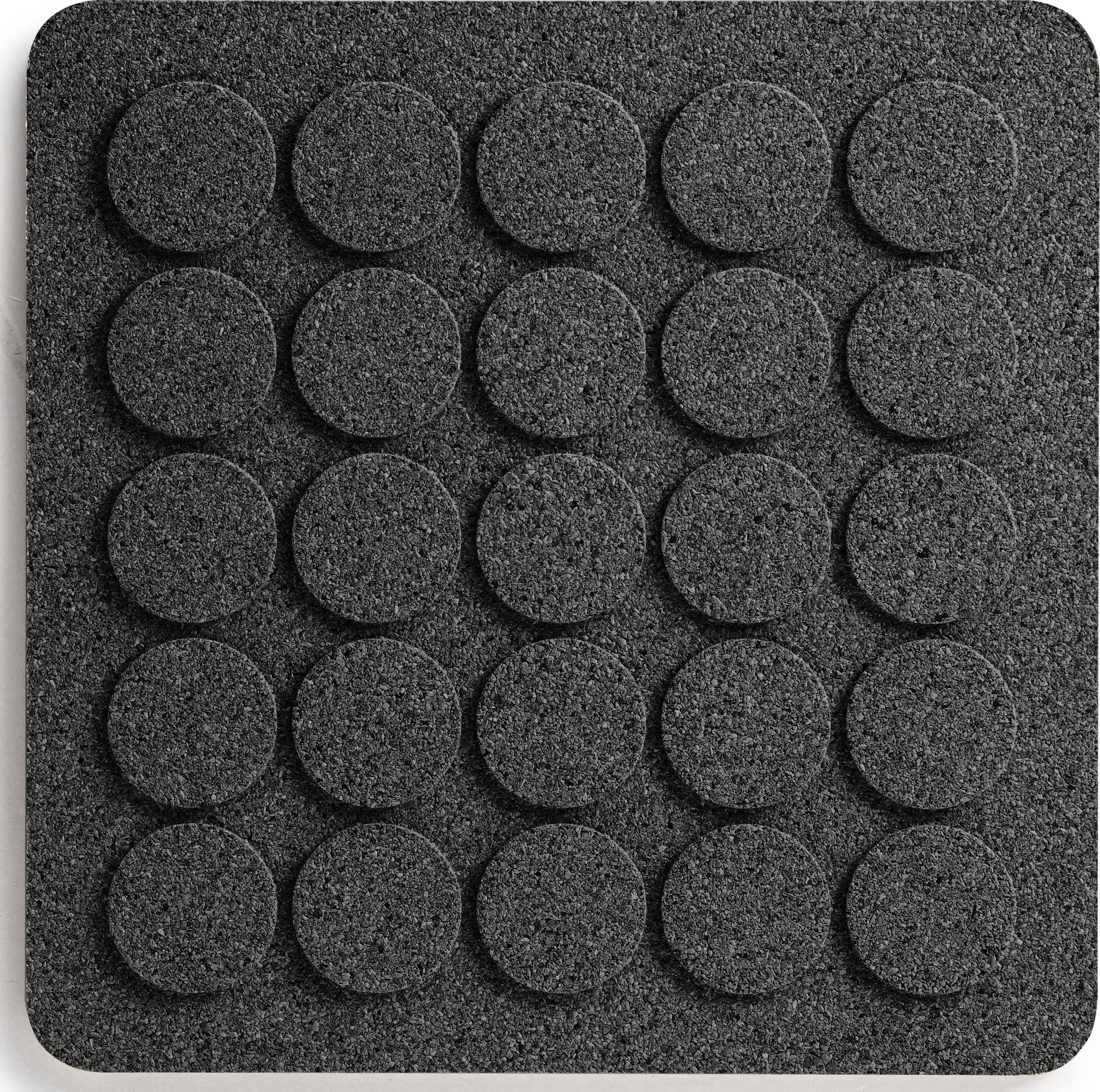 Podstawka pod gorące naczynia Dots czarna korkowa