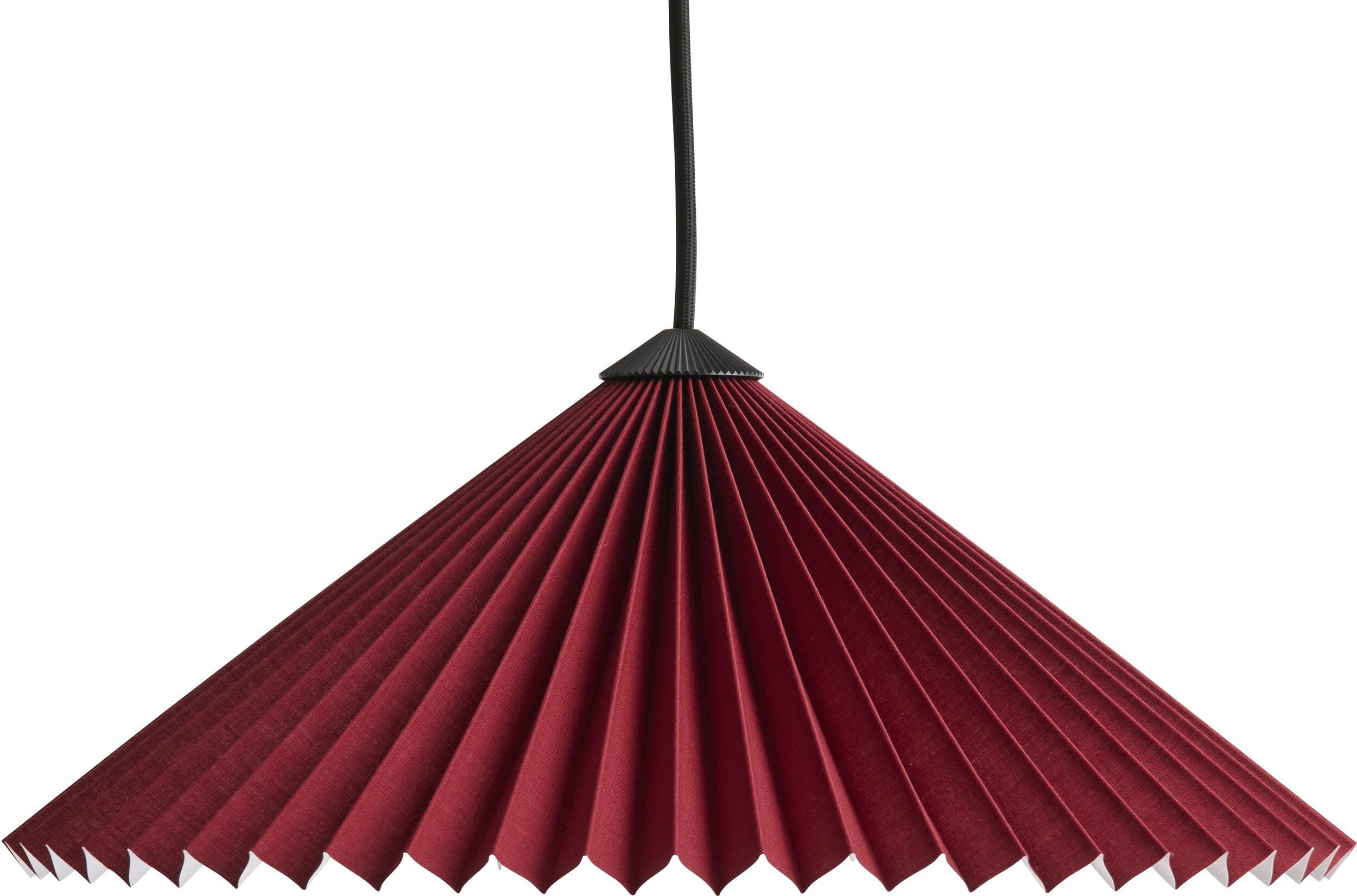 Lampa wisząca Matin 38 cm bordowa