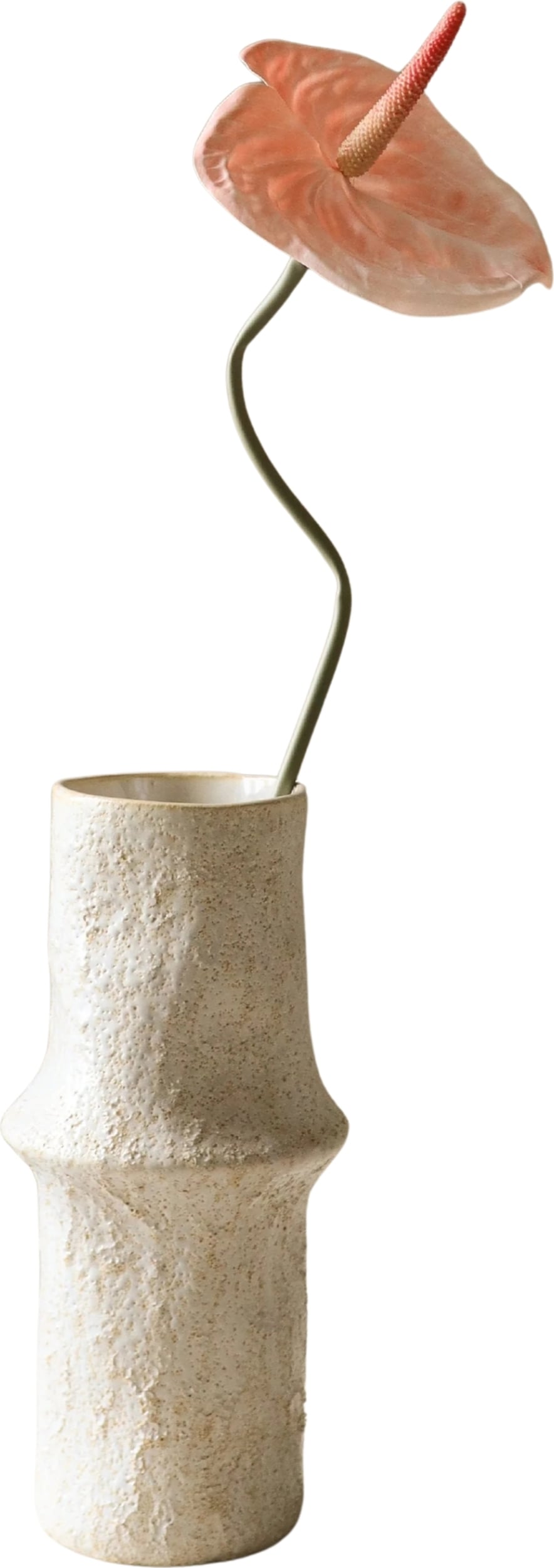 Kwiat sztuczny Botane anturium 67 cm koralowe