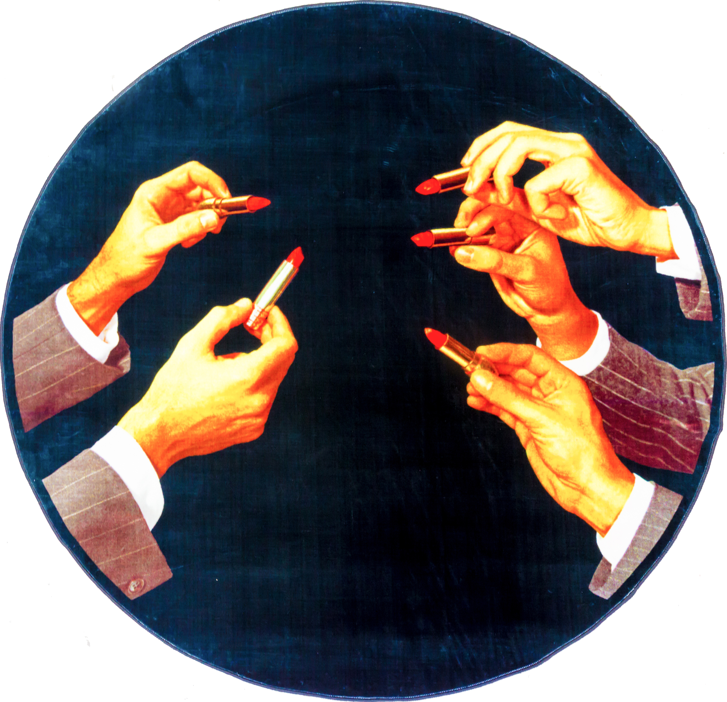 Dywan Toiletpaper Lipstick Black 200 cm z poliamidu