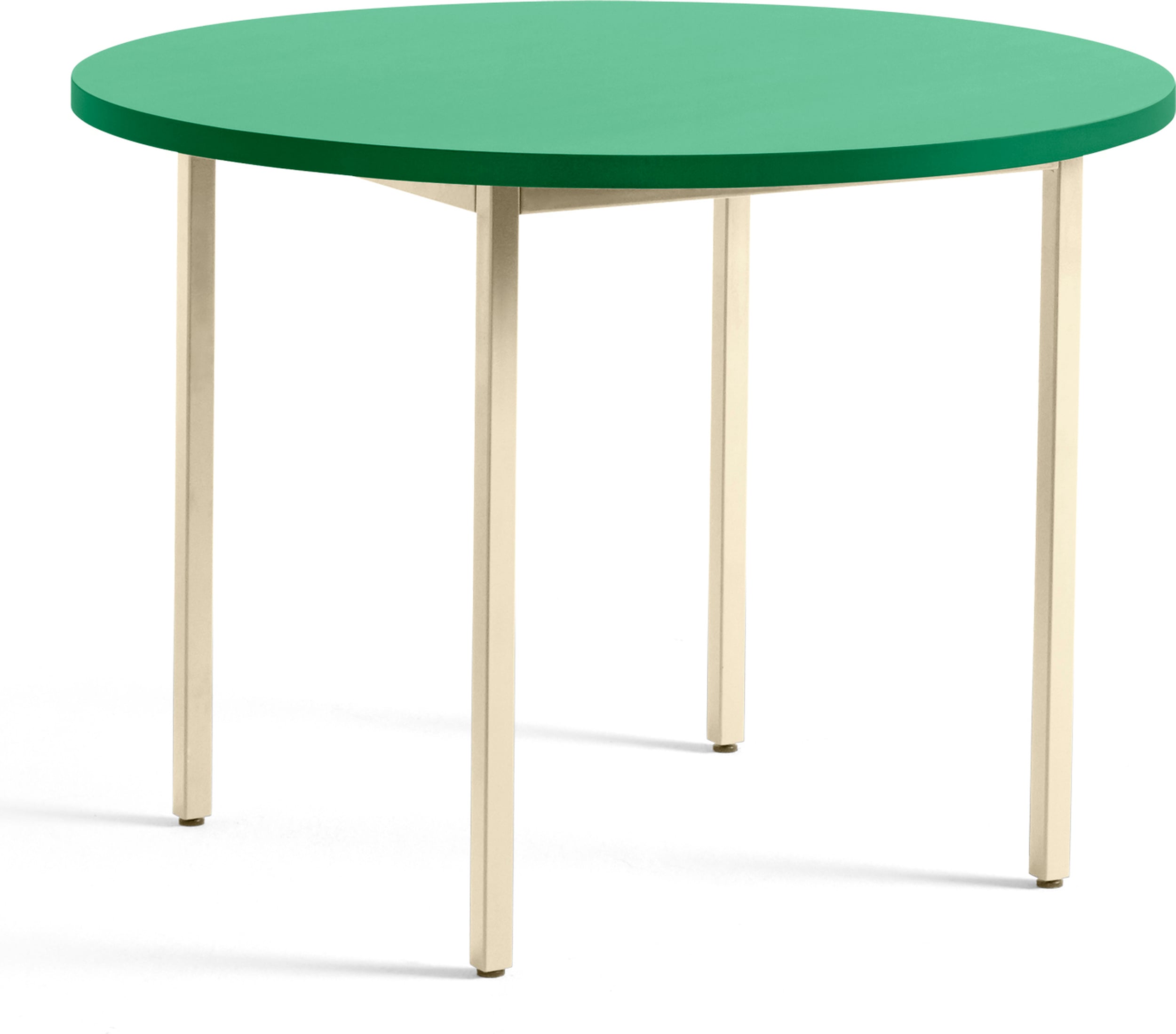 Stół Two-Colour okrągły 105 x 74 cm zielono-beżowy