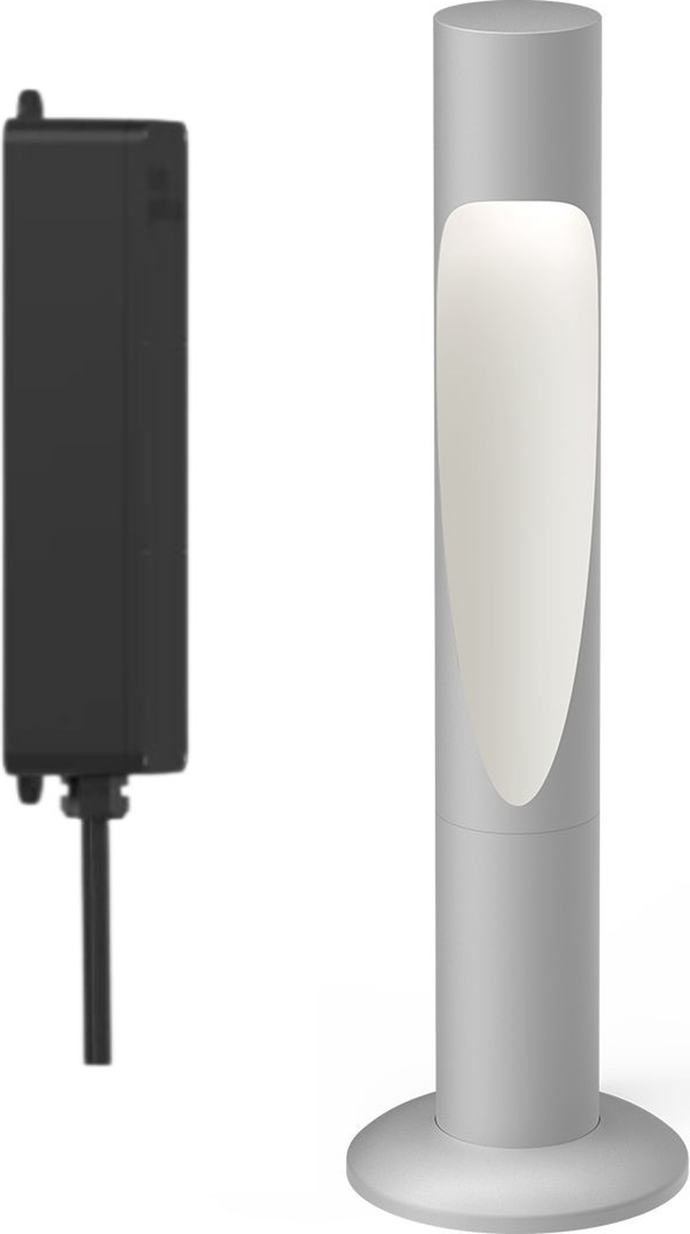 Lampa ogrodowa Flindt LED 2700K 34,5 cm szara z mocowaniem kotwicą i adapterem