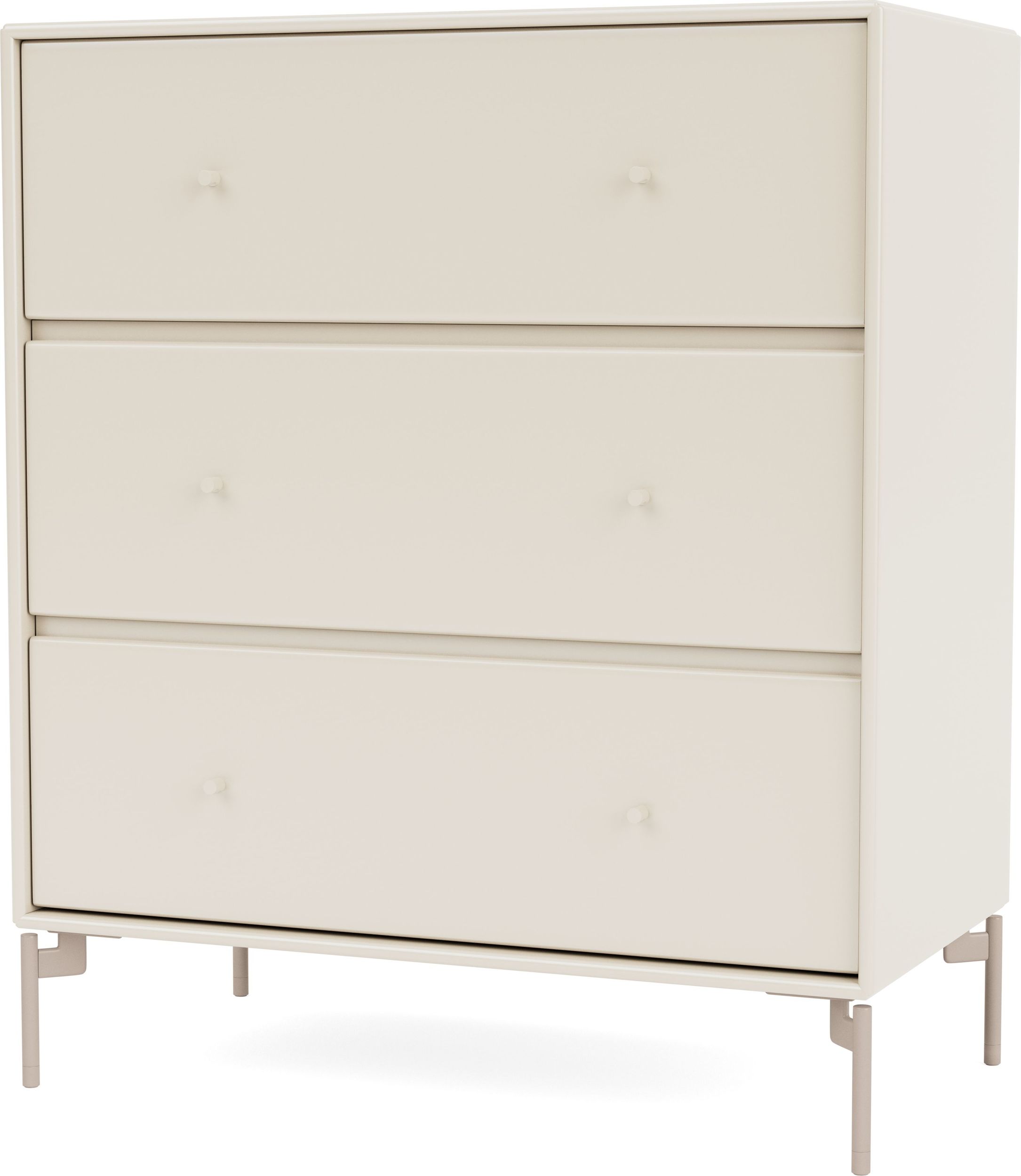 Komoda Carry jasnobeżowa na beżowych nogach