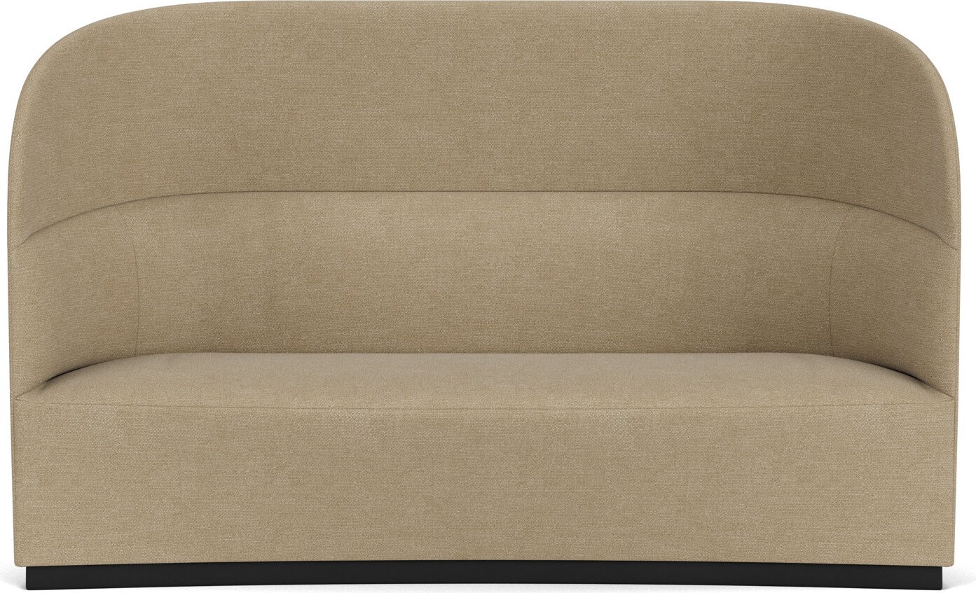 Sofa z wysokim oparciem Tearoom Bouclé 190 cm beżowy z gniazdkiem USB