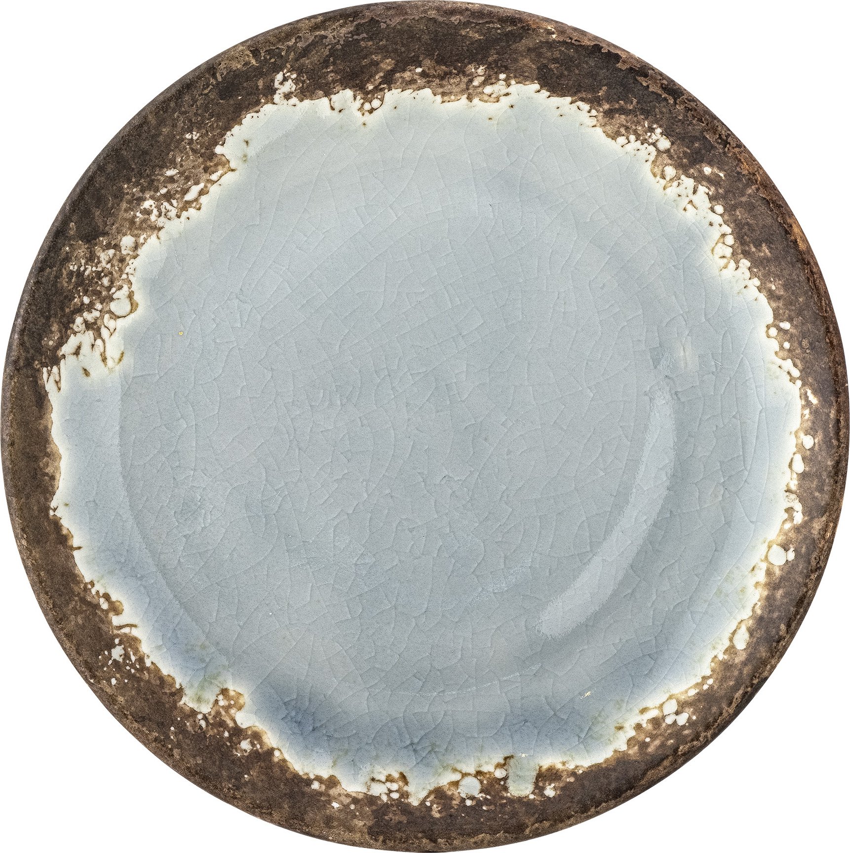 Talerz śniadaniowy Paula 20 cm zielono-brązowy