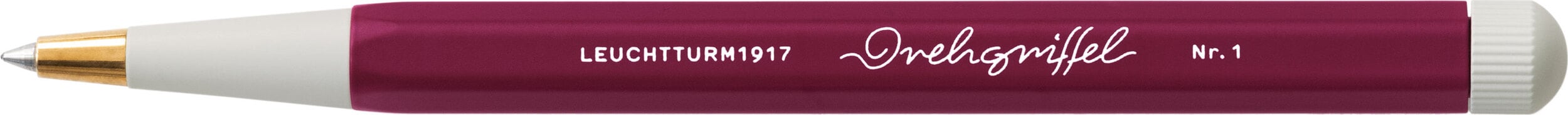 Długopis żelowy z czarnym tuszem Drehgriffel Nr. 1 bordowy