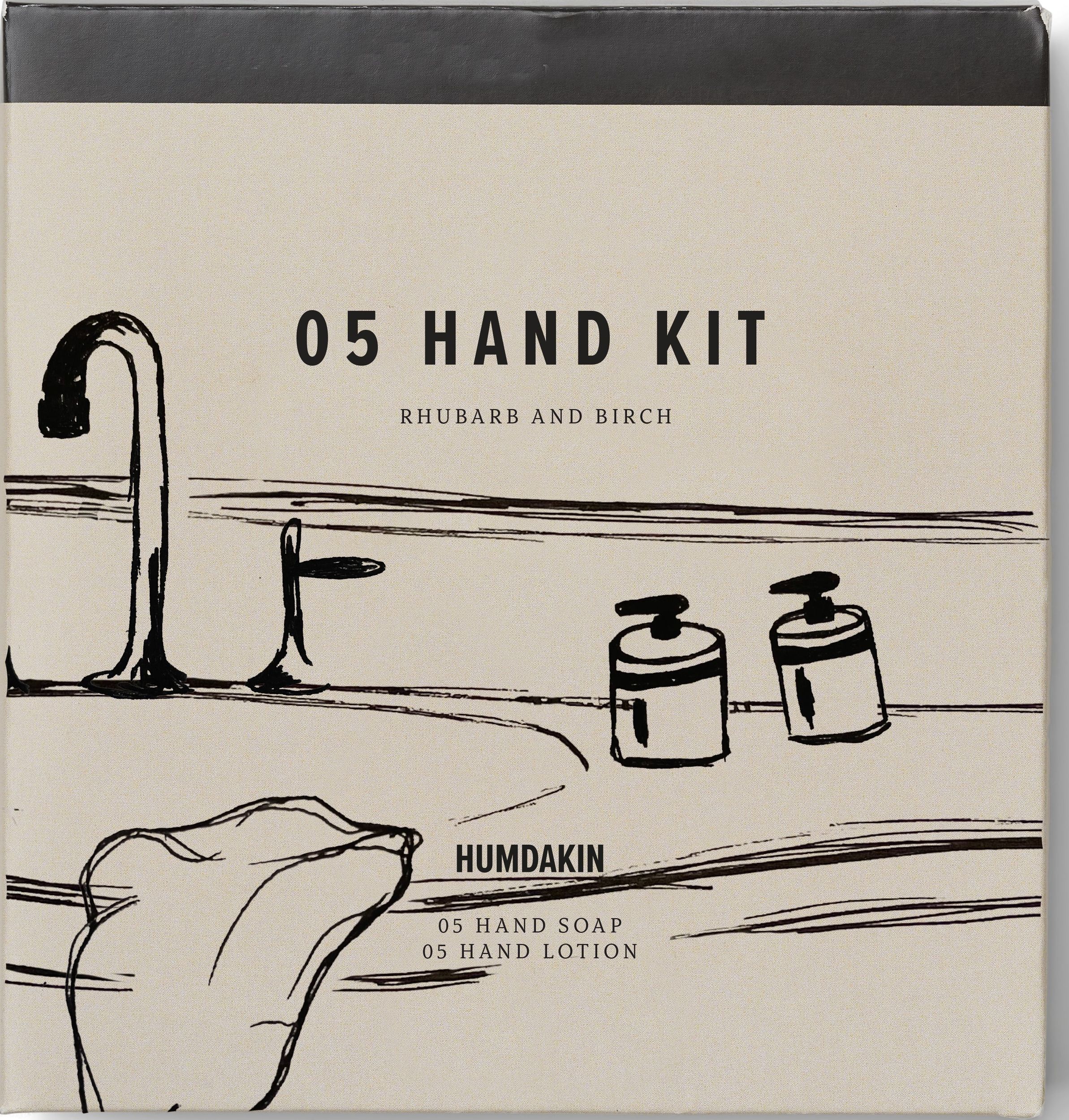Mydło i balsam do rąk Humdakin Rhubrab & Birch 2 x 300 ml edycja limitowana 2 el.