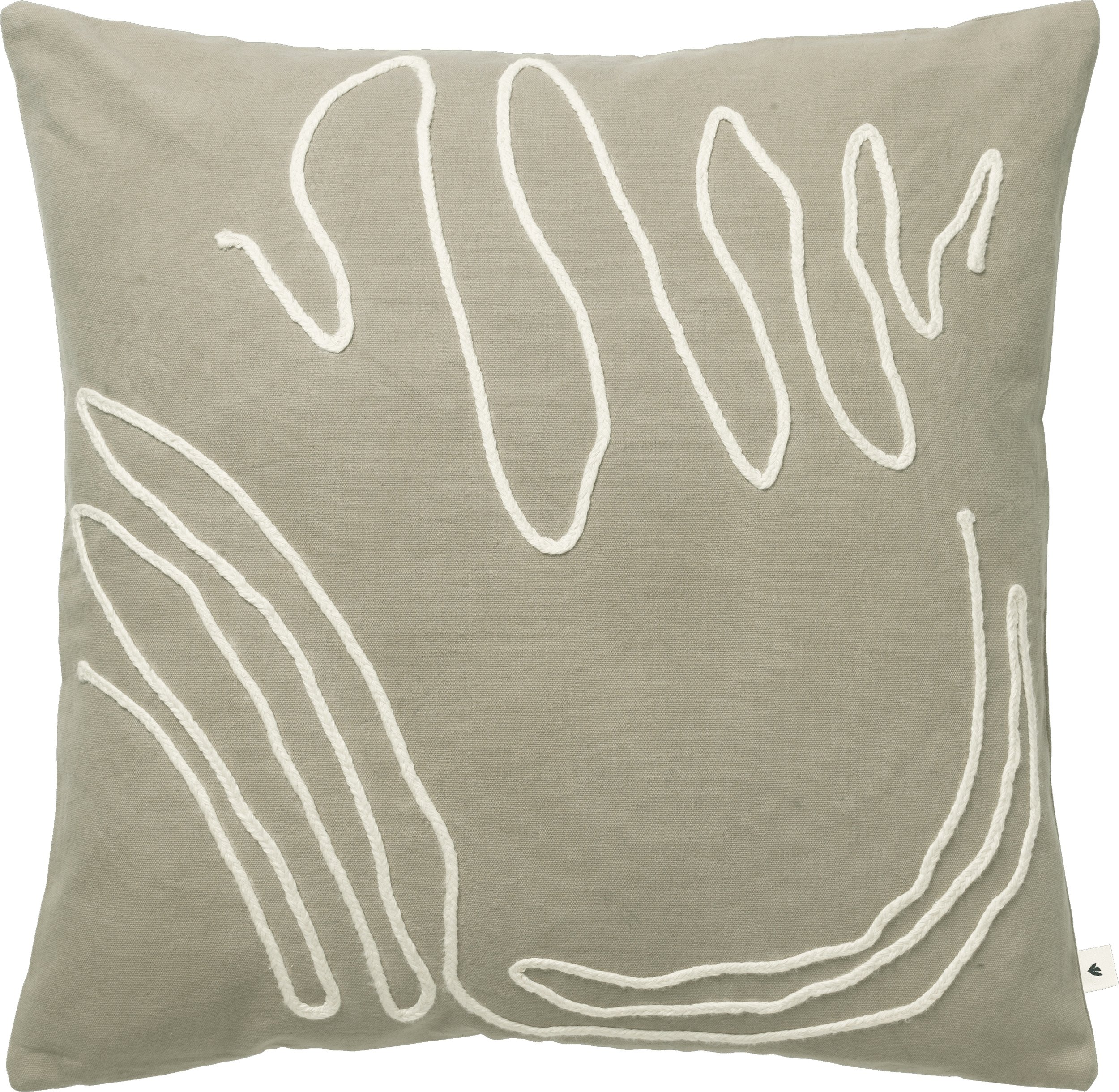 Poduszka dekoracyjna Jot 50 x 50 cm szarozielona