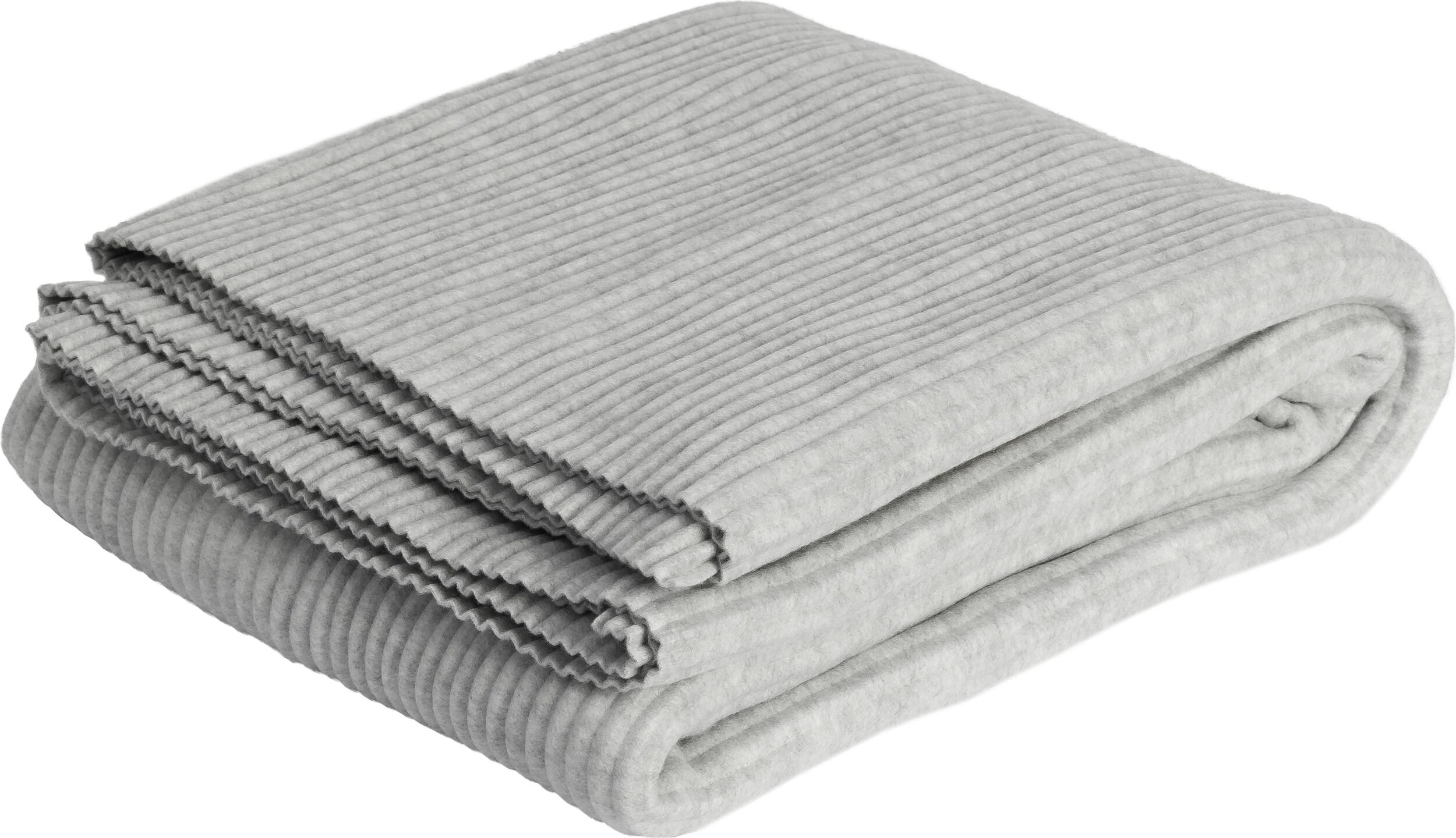 Koc Pleece 140 x 160 cm jasnoszary