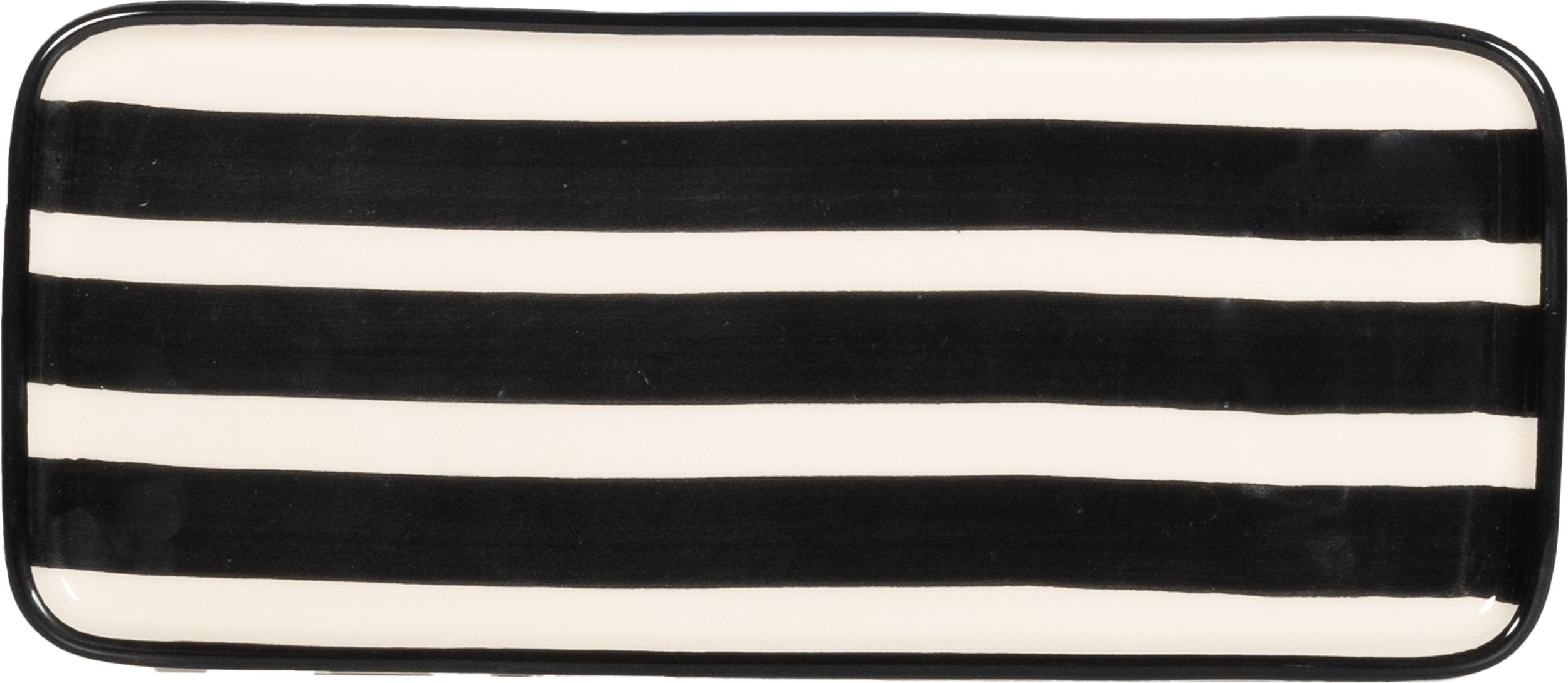 Talerz do serwowania Lido Righe prostokątny 26,5 cm czarny