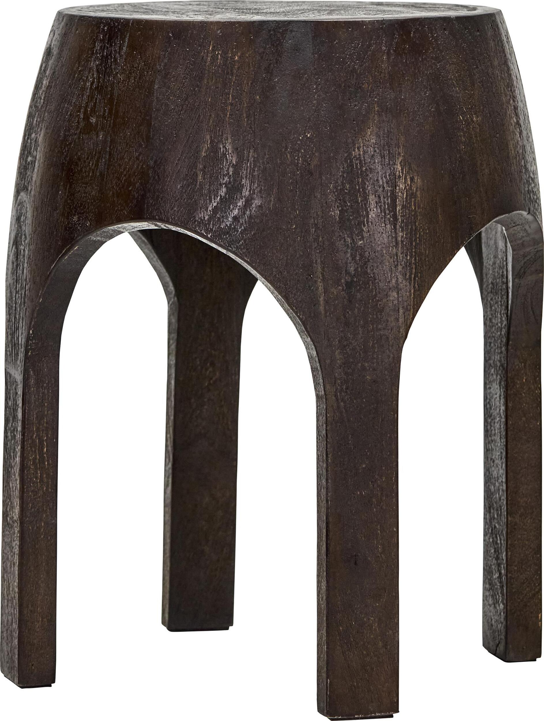 Stołek Woda brązowy