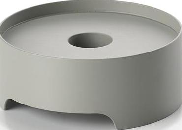 Świecznik na klasyczną świecę Singles 9 cm ciepłoszary