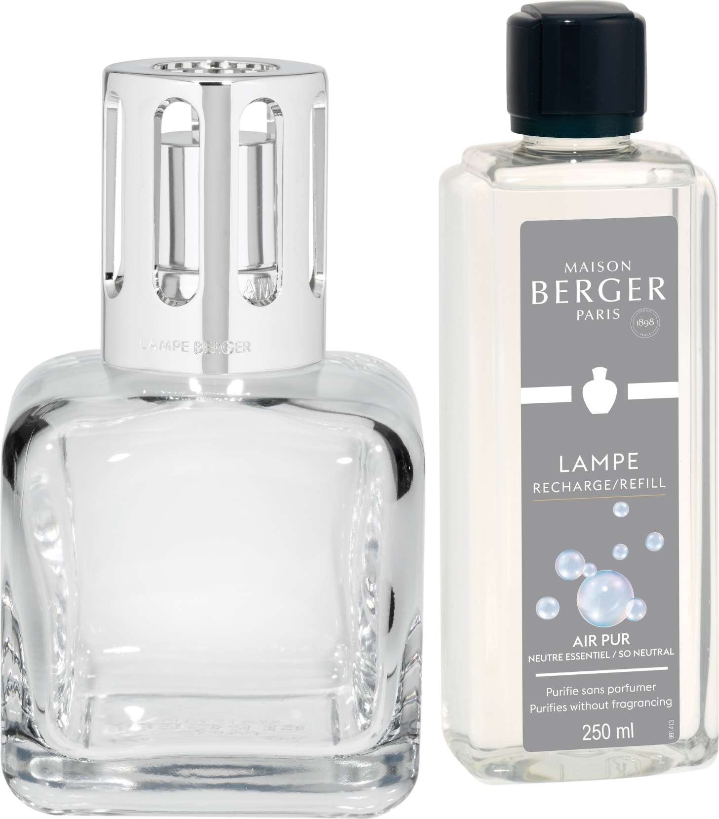 Lampa katalityczna Ice Cube przezroczysta z neutralizatorem zapachu Air Pur