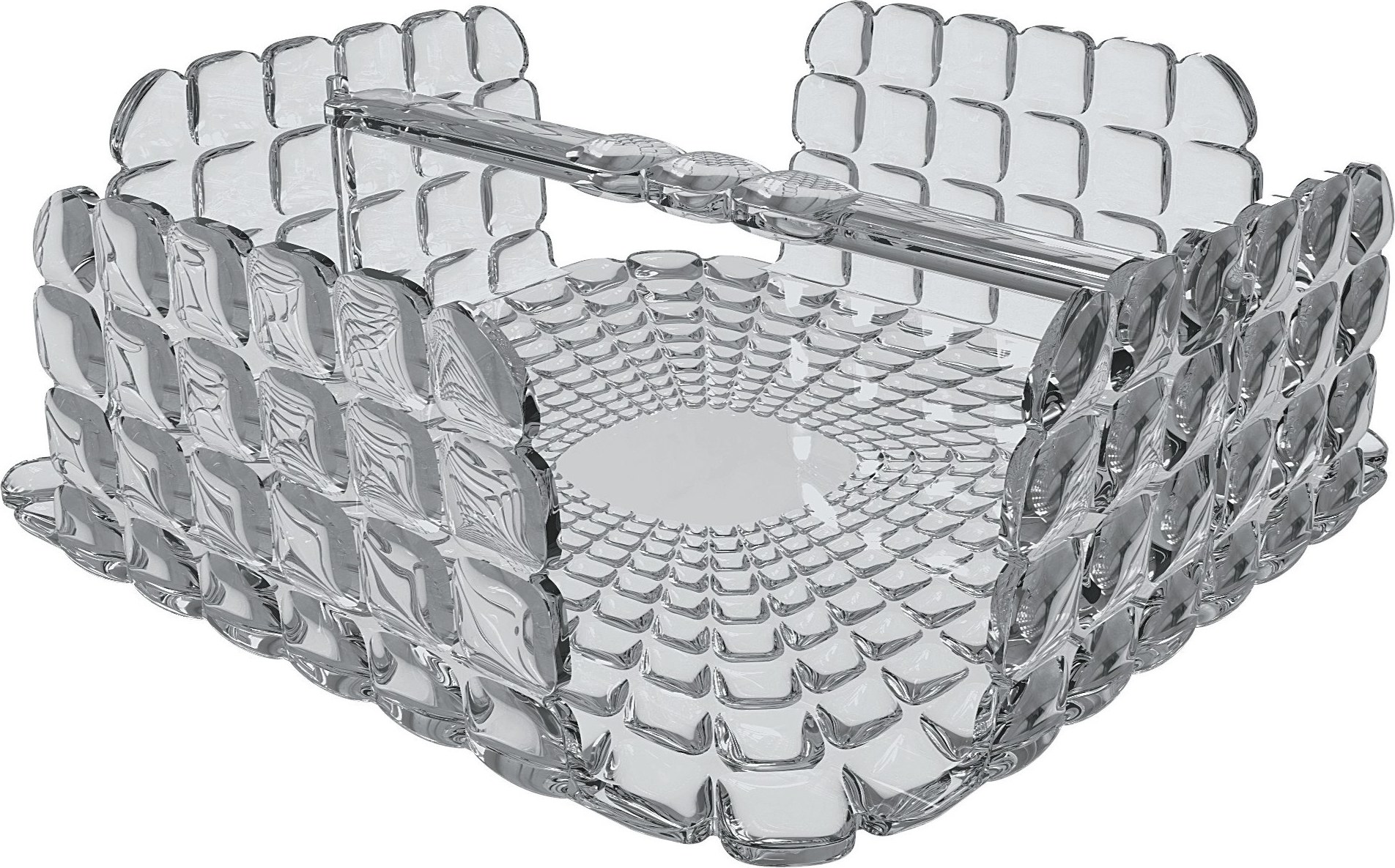 Serwetnik Tiffany kwadratowy szary