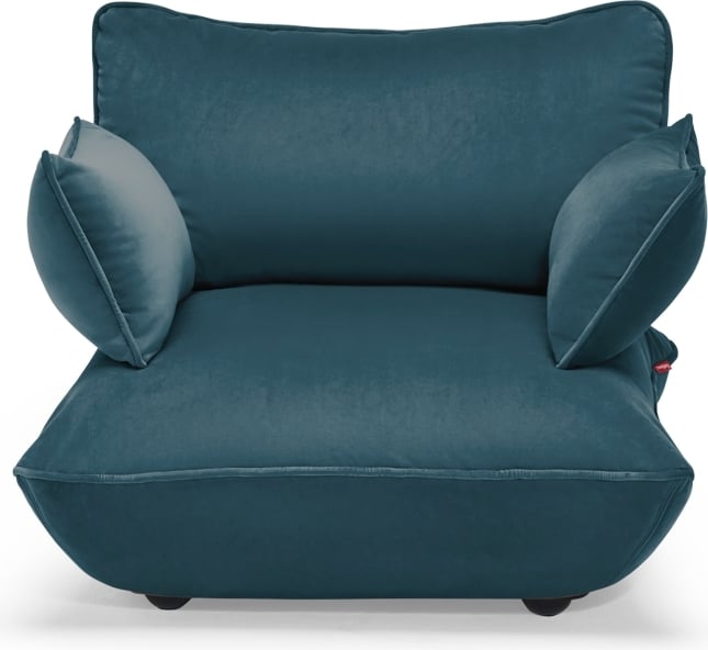 Sofa jednoosobowa Sumo Velvet ciemnoniebieska