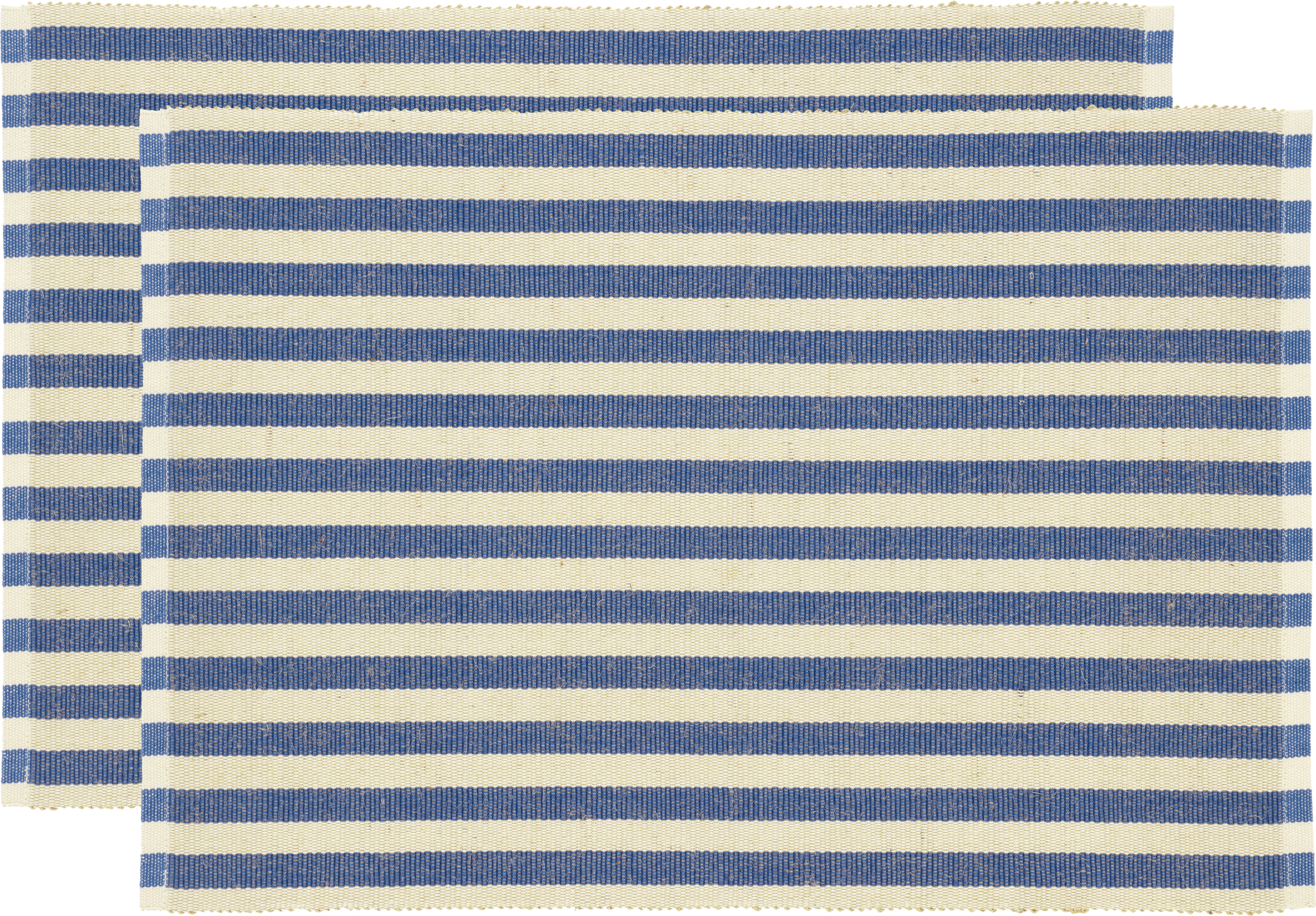 Podkładki pod talerze Statement w paski 33 x 48 cm niebieskie 2 szt.