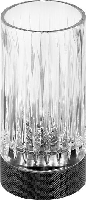 Kubek na szczoteczki do zębów Club karbowany czarny mat