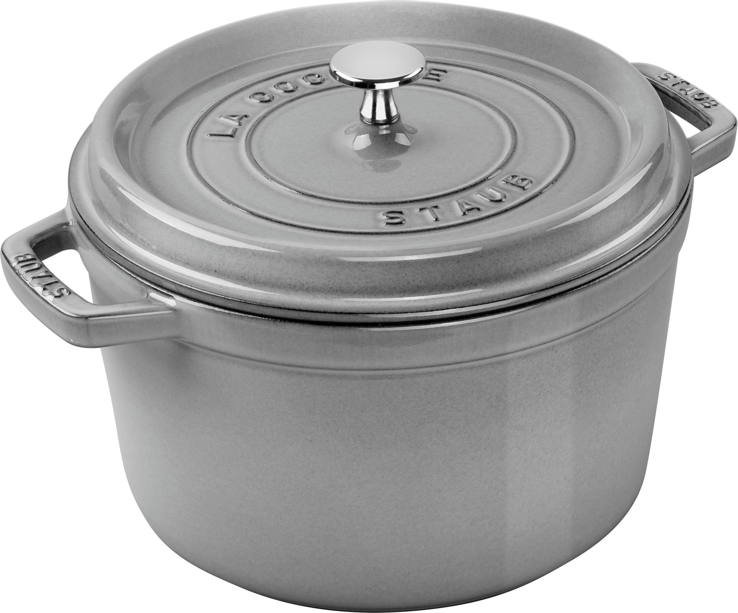 Garnek La Cocotte wysoki 4,8 l grafitowy żeliwny