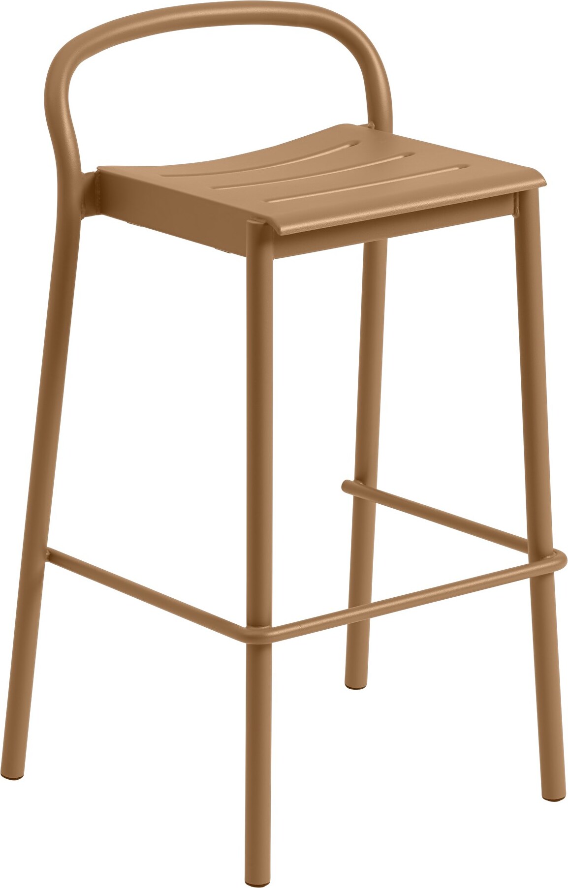 Stołek barowy Linear 75 cm pomarańczowy