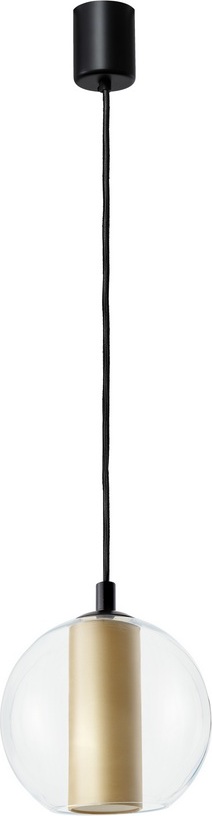 Lampa wisząca Merida S szampańska z czarnym mocowaniem