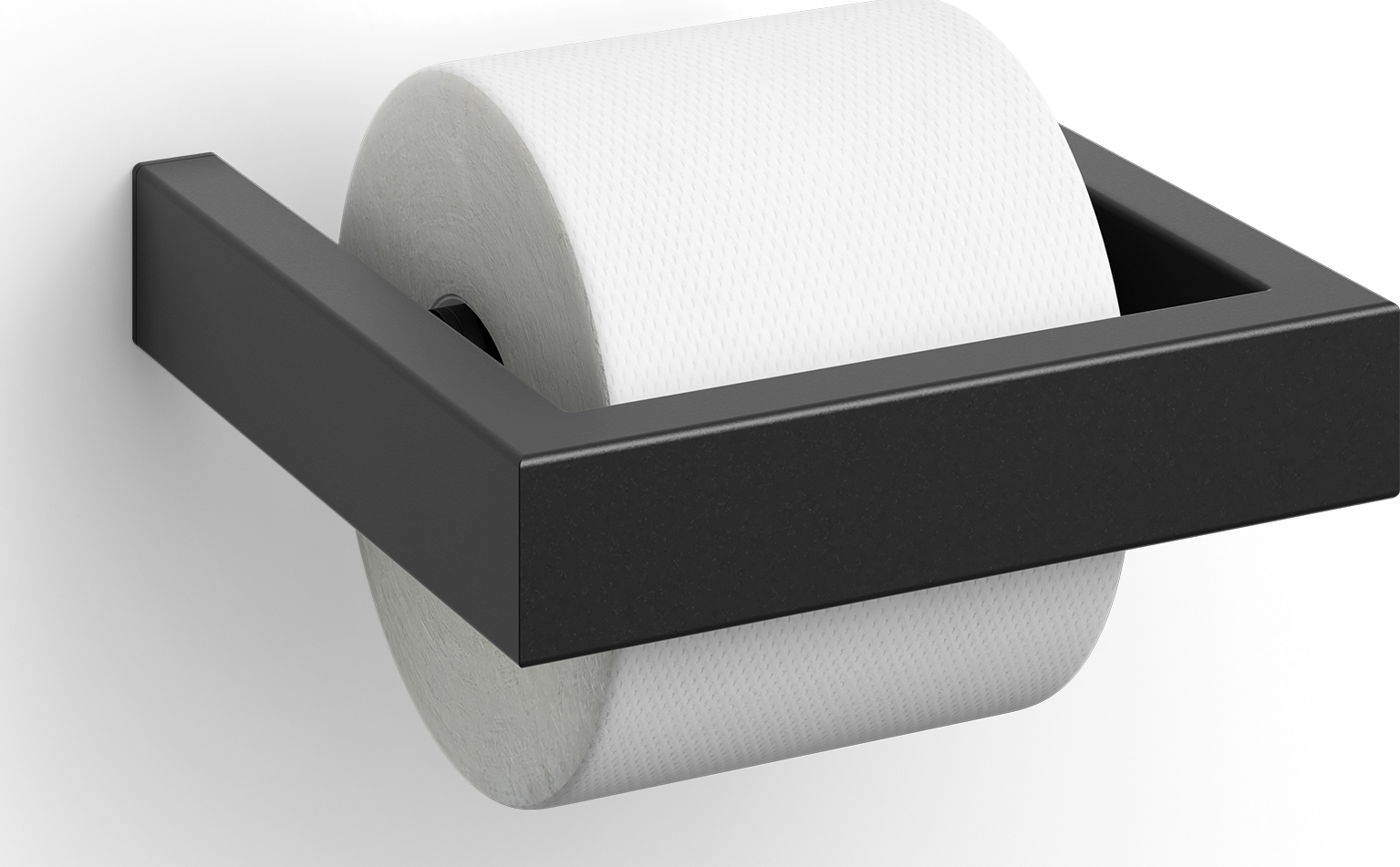 Uchwyt na papier toaletowy Linea 15 cm czarny