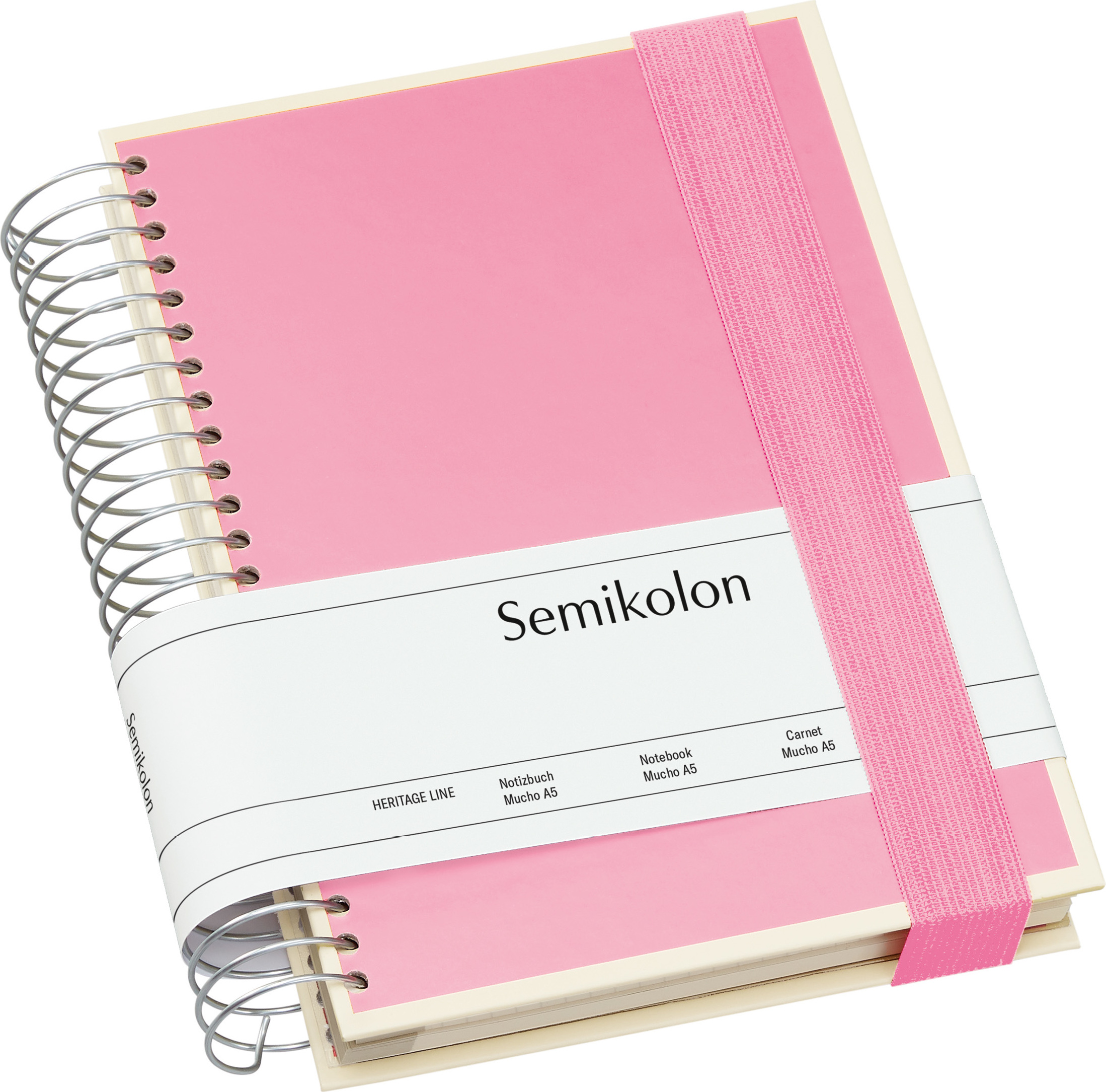 Notes Die Kante Mucho spirala A5 różowy 3 w 1